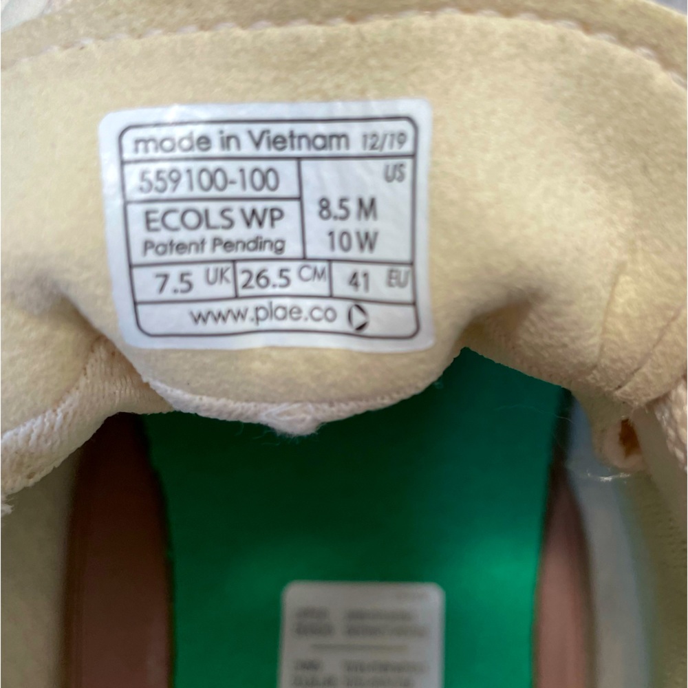 PLAE Ecols Waterproof Sneaker, gender neutral W 10 / M 8.5 - Picture 3 of 16